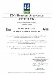 DNV_Business Assurance_Attestato 2012